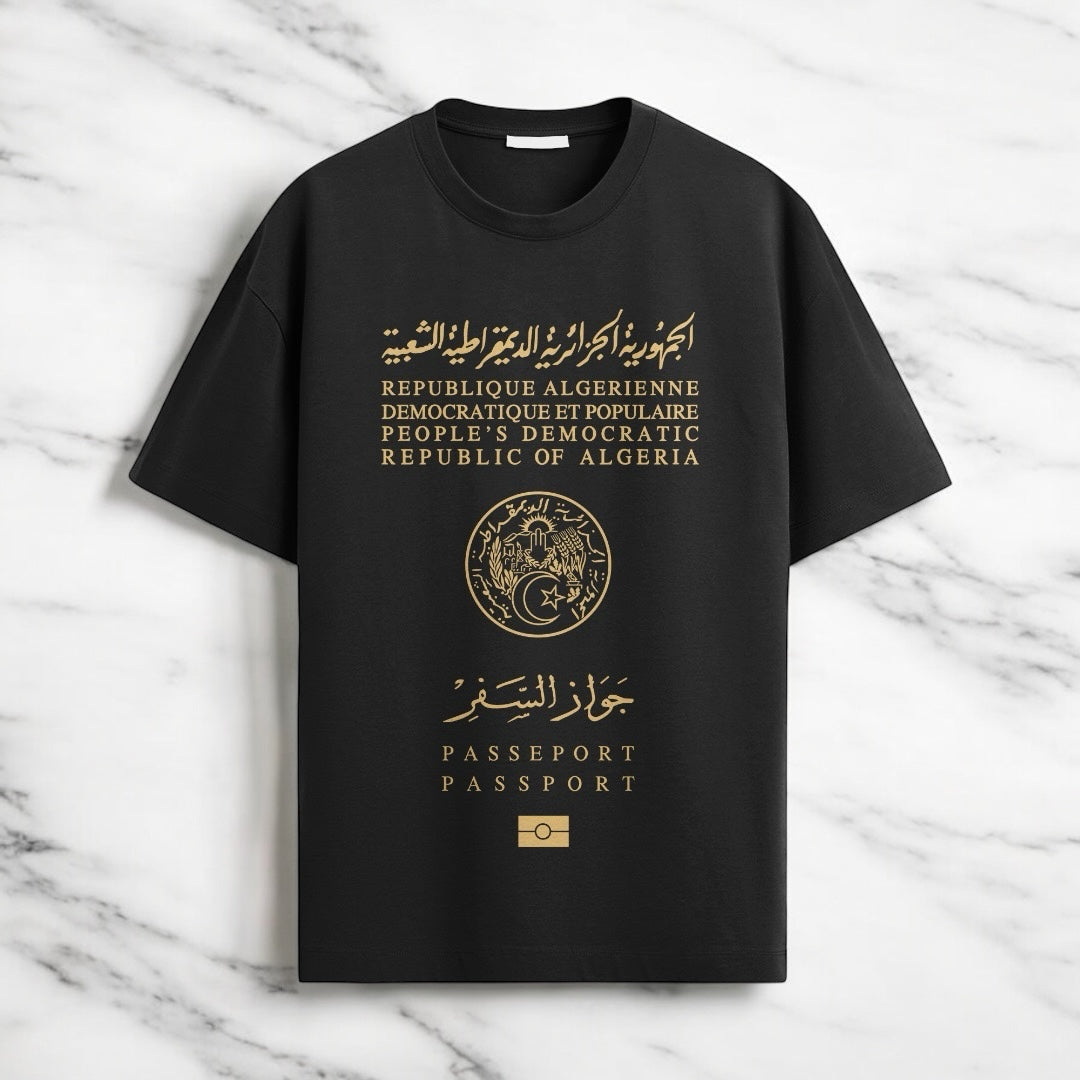 Tee - shirt PASSEPORT ALGÉRIE manches courtes